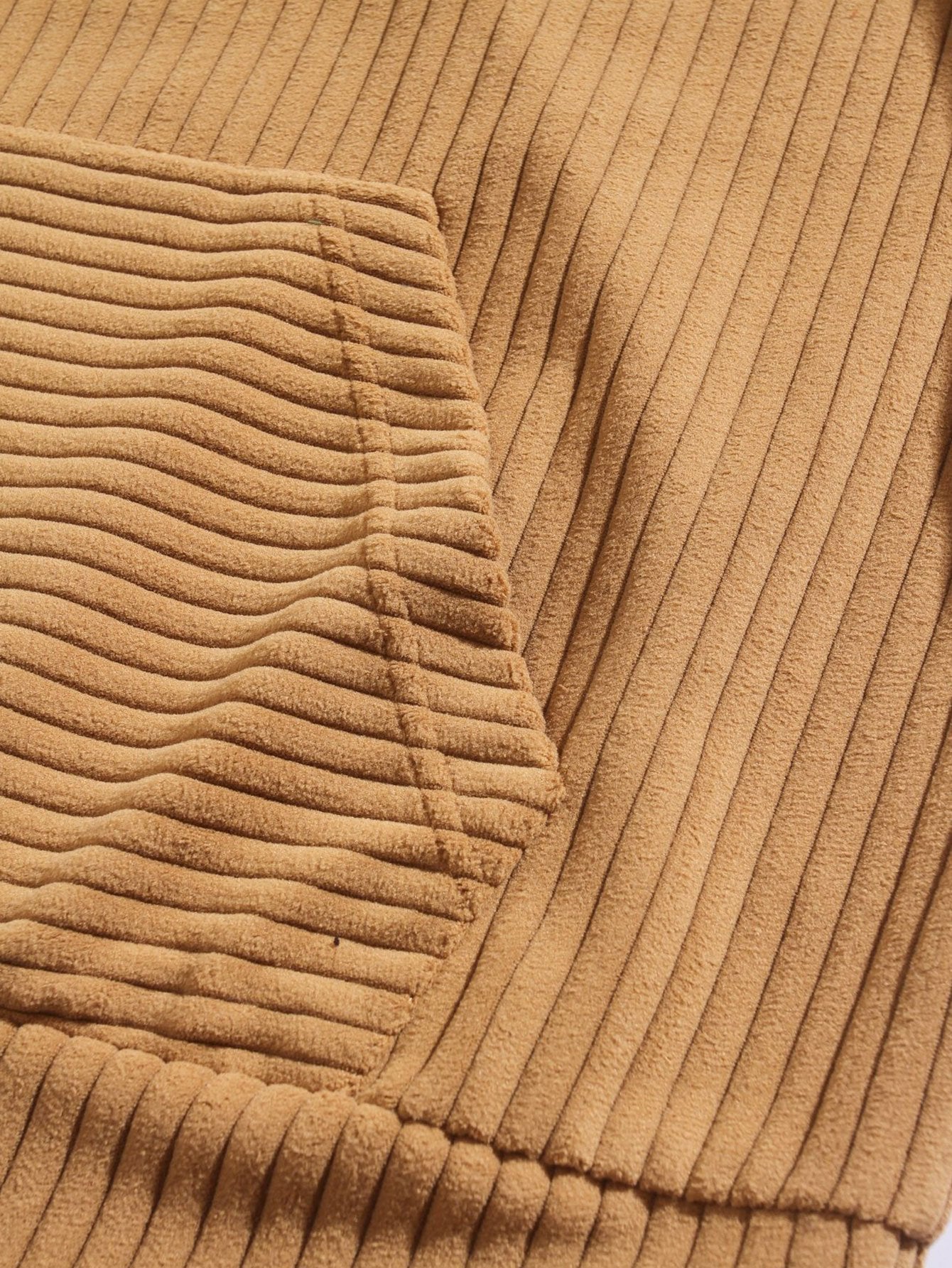 VARENO Relax Fit Corduroy Hoodie