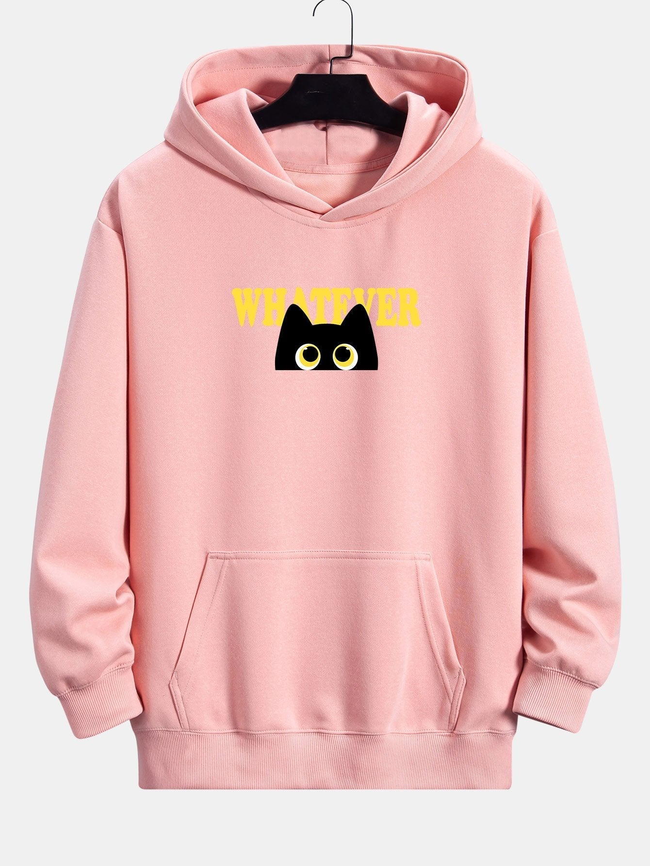 VARENO Whatever Black Cat Hoodie