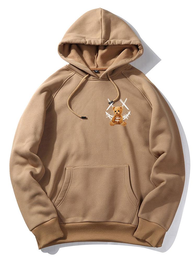 VARENO Smiley Bear Hoodie