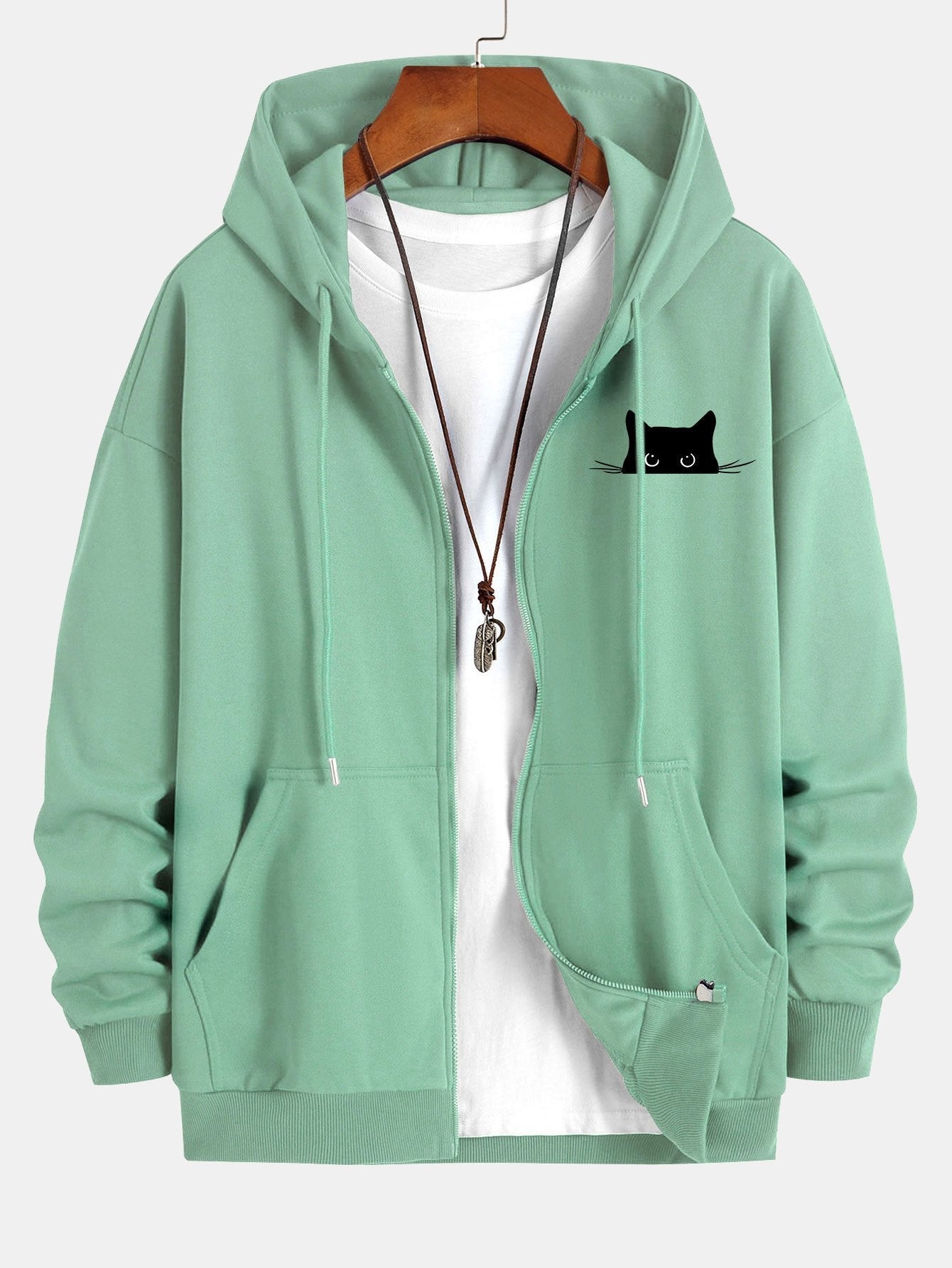 VARENO Black Cat Hoodie
