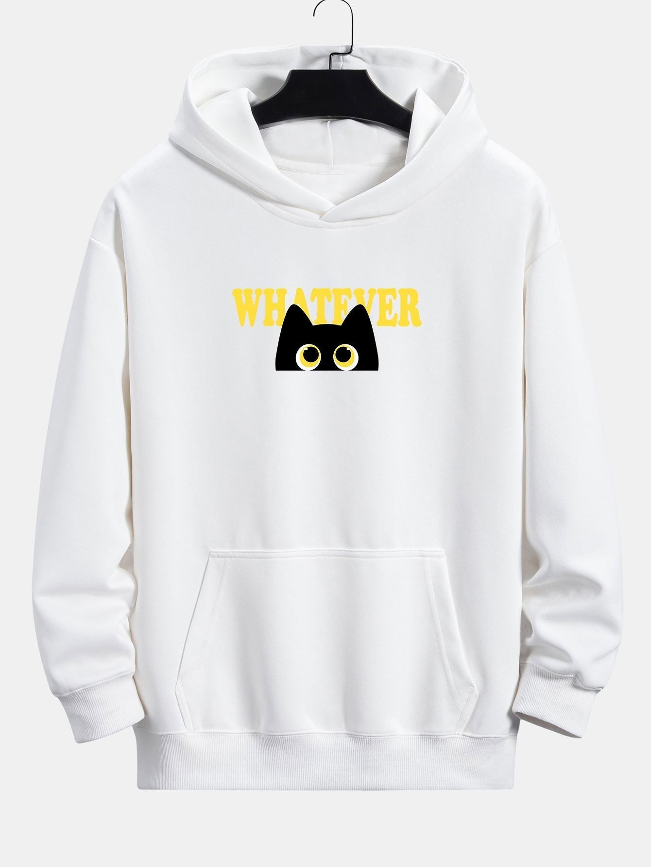 VARENO Whatever Black Cat Hoodie