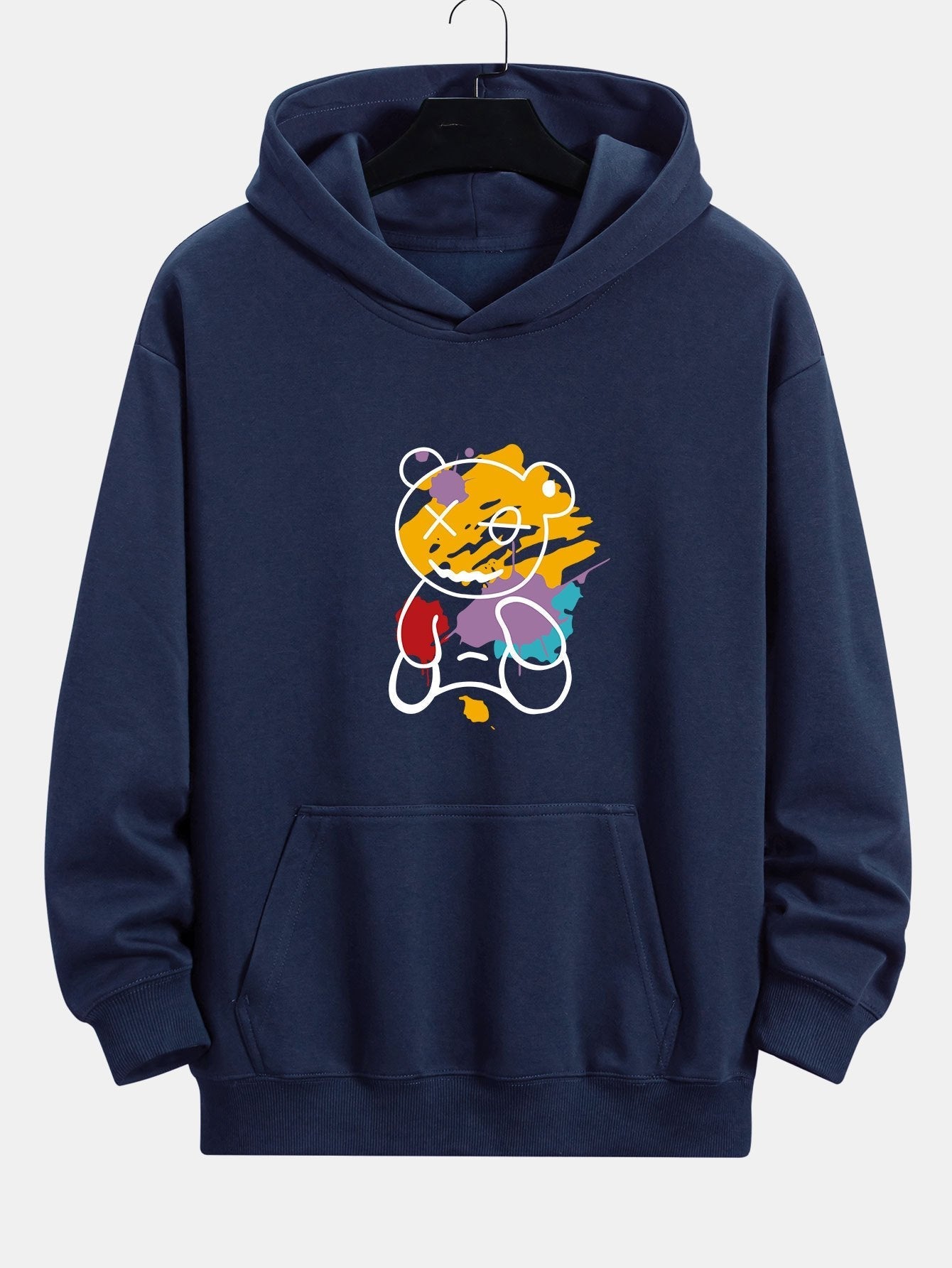 VARENO Graffiti Bear Hoodie