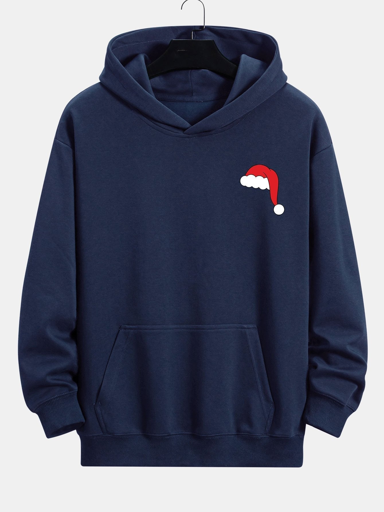 VARENO Santa Hat Staring Hoodie