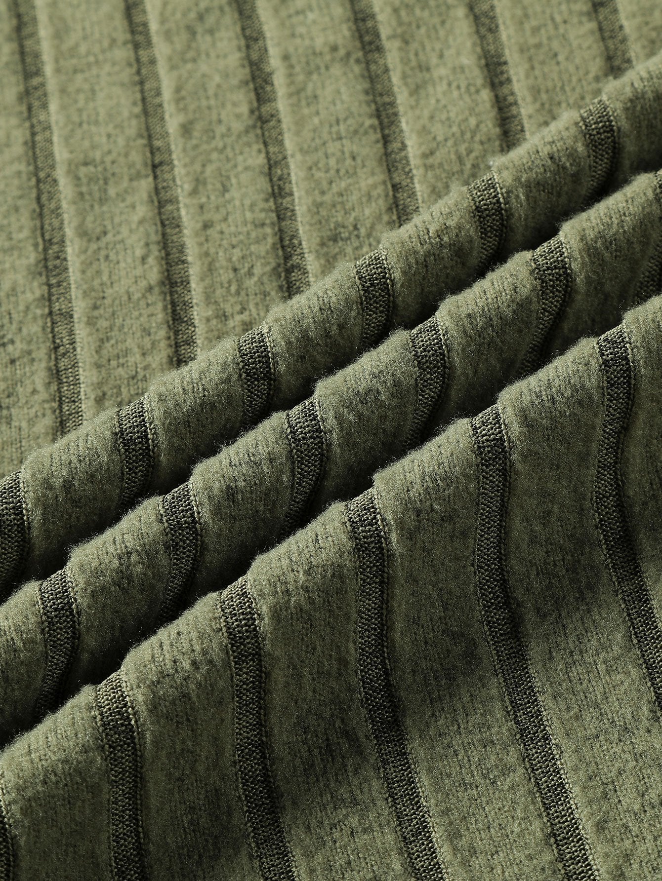 VARENO Knit Ribbed Sweatshirt