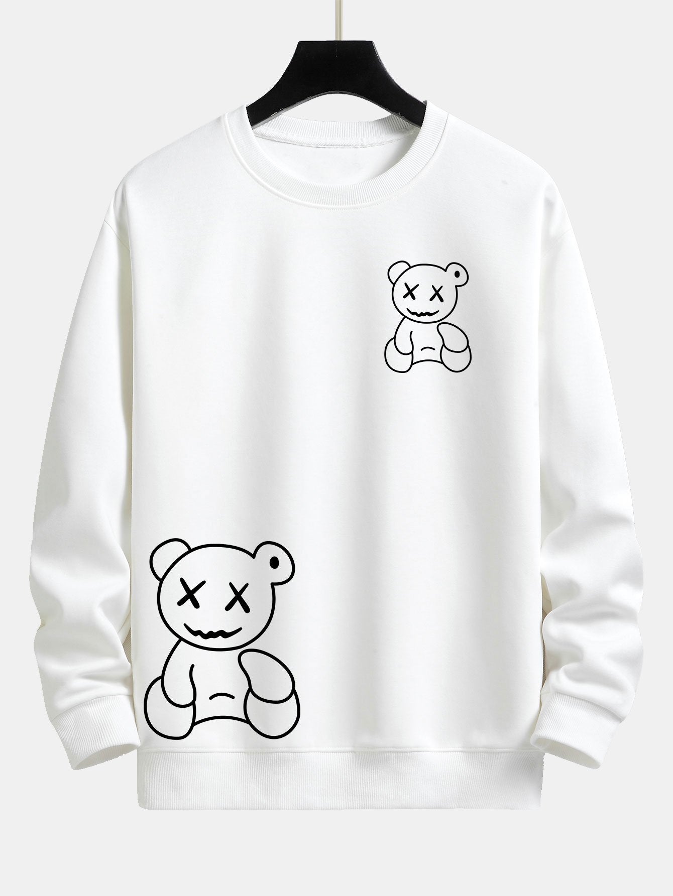 VARENO Bear Print Sweatshirt