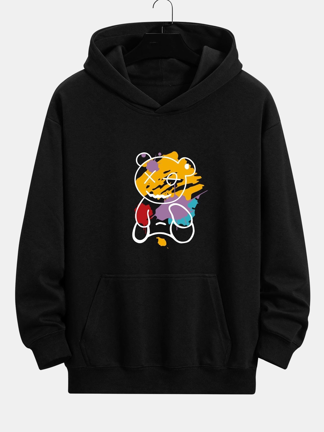 VARENO Graffiti Bear Hoodie