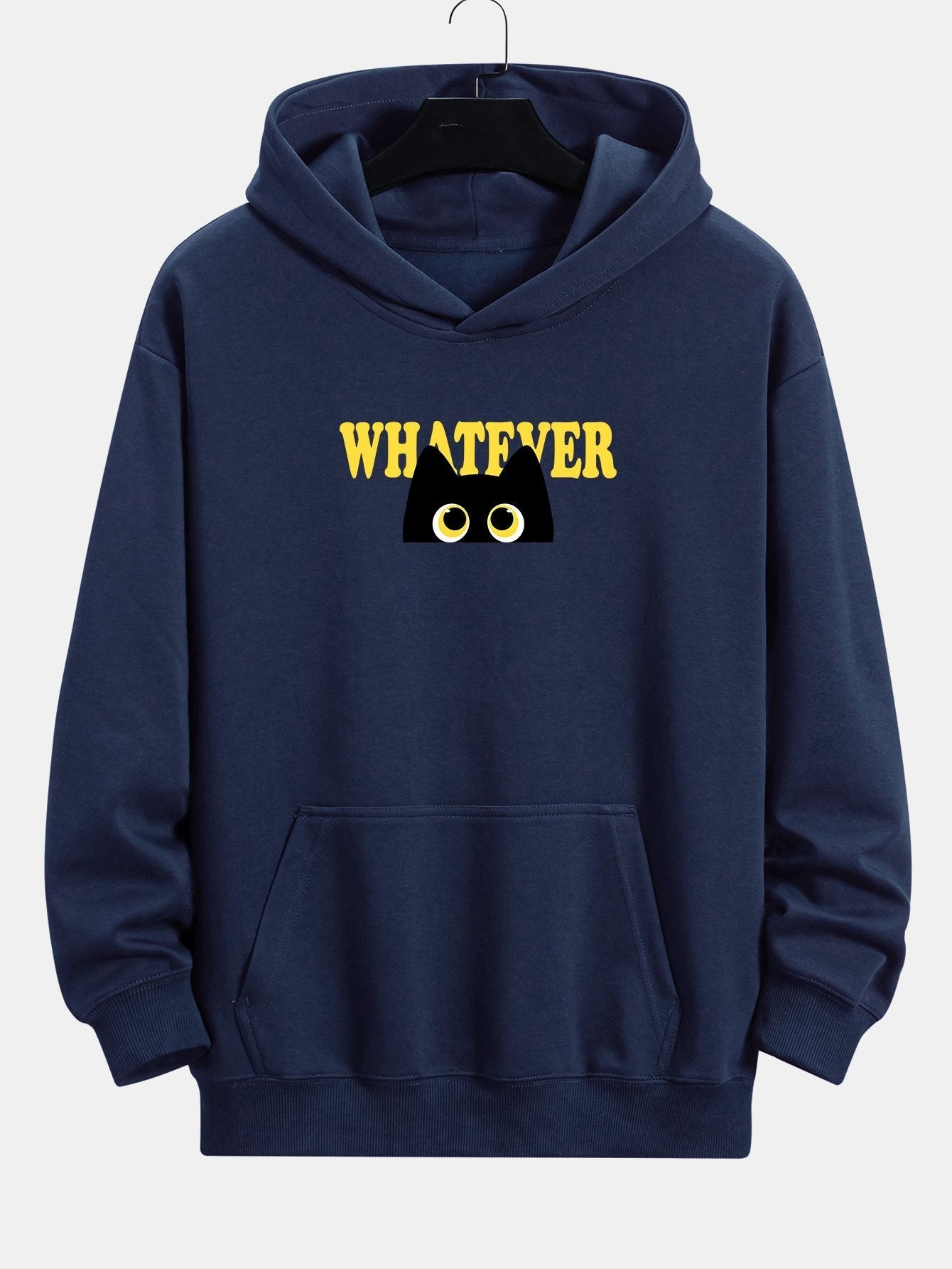 VARENO Whatever Black Cat Hoodie