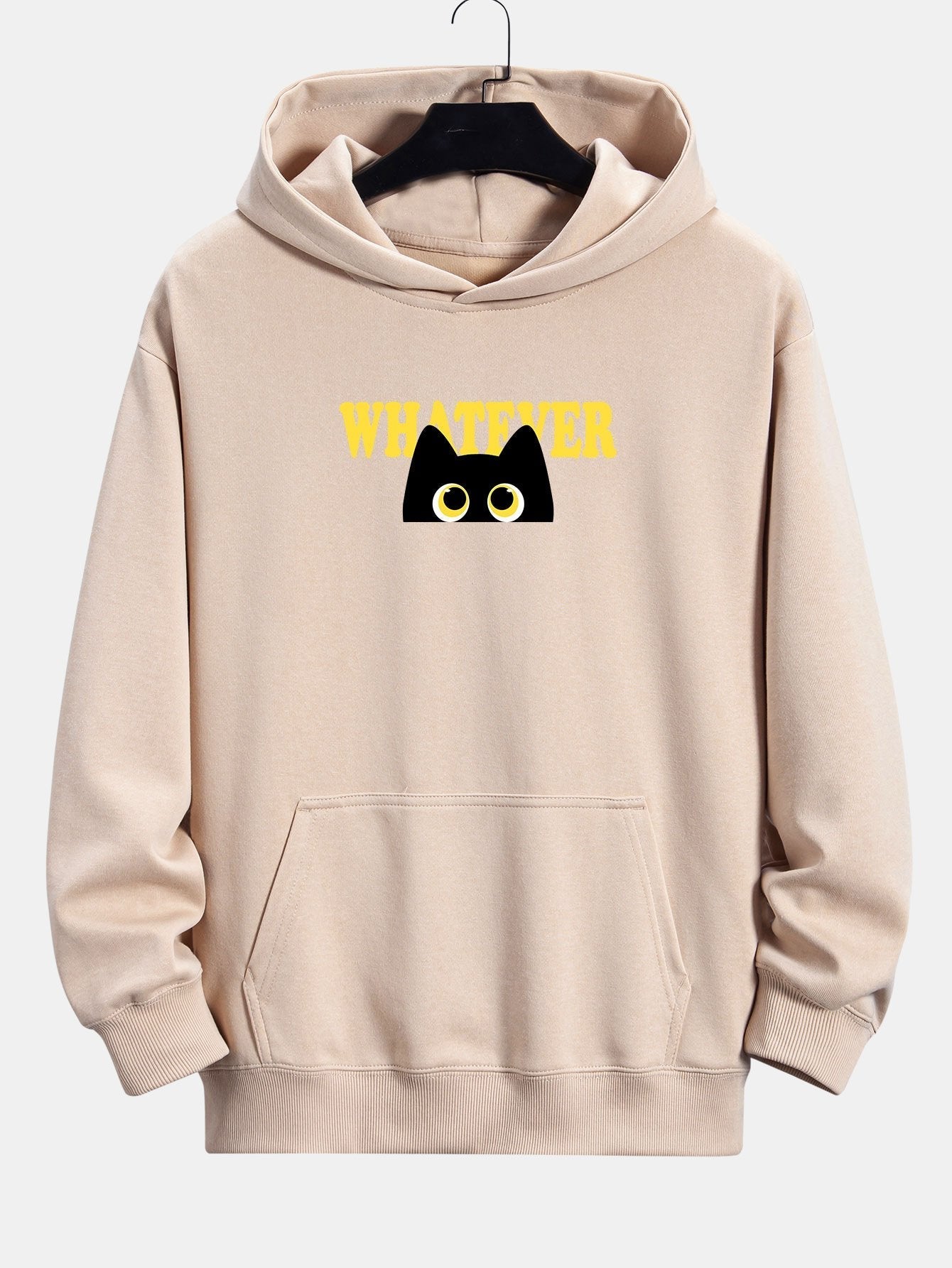 VARENO Whatever Black Cat Hoodie