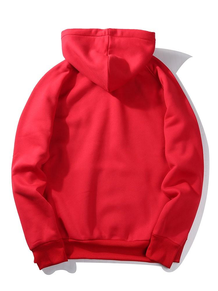 VARENO Christmas Bear Print Hoodie