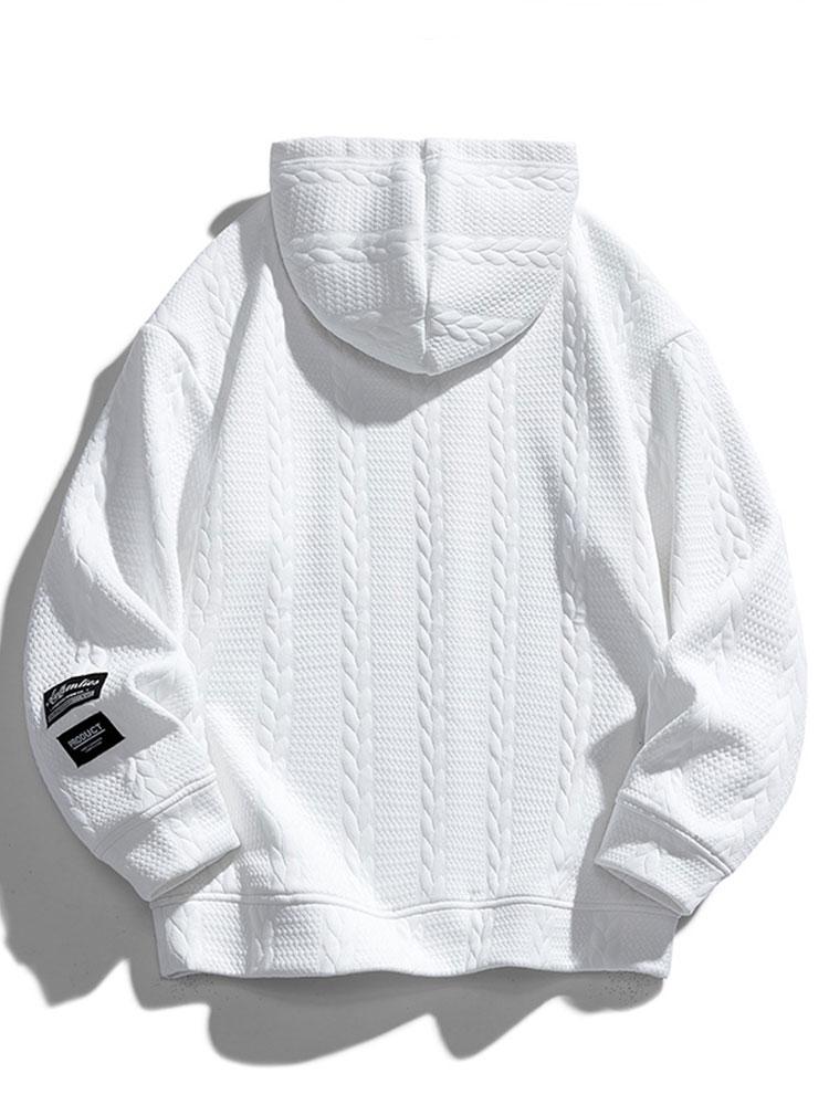 VARENO Wheat Jacquard Hoodie