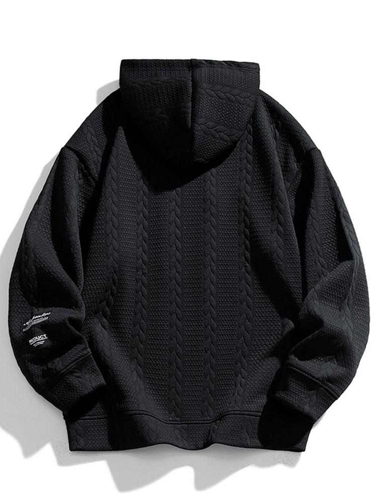VARENO Wheat Jacquard Hoodie