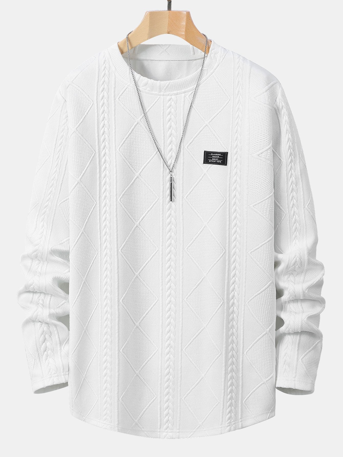 VARENO Geometric Sweatshirt