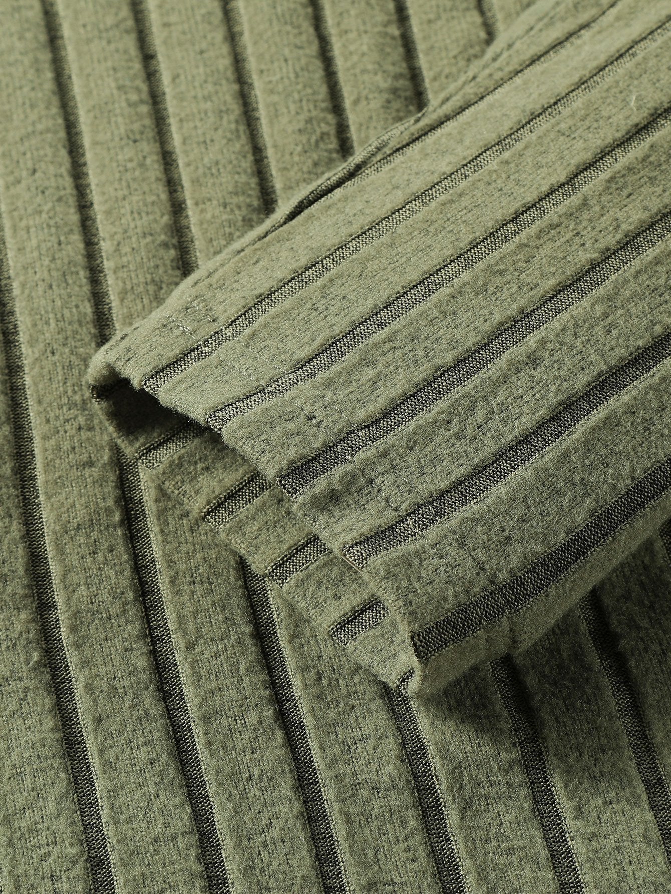 VARENO Knit Ribbed Sweatshirt