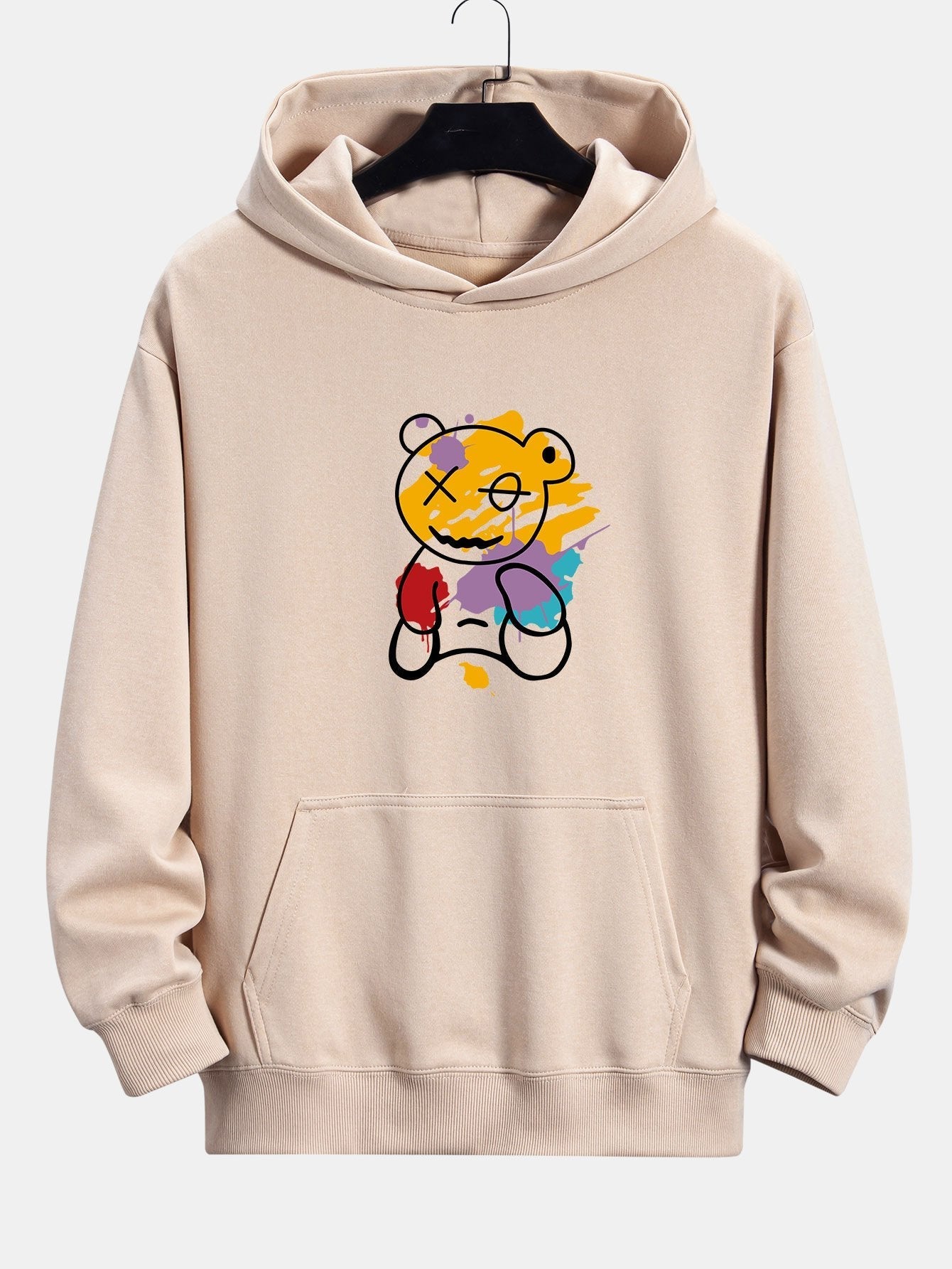VARENO Graffiti Bear Hoodie