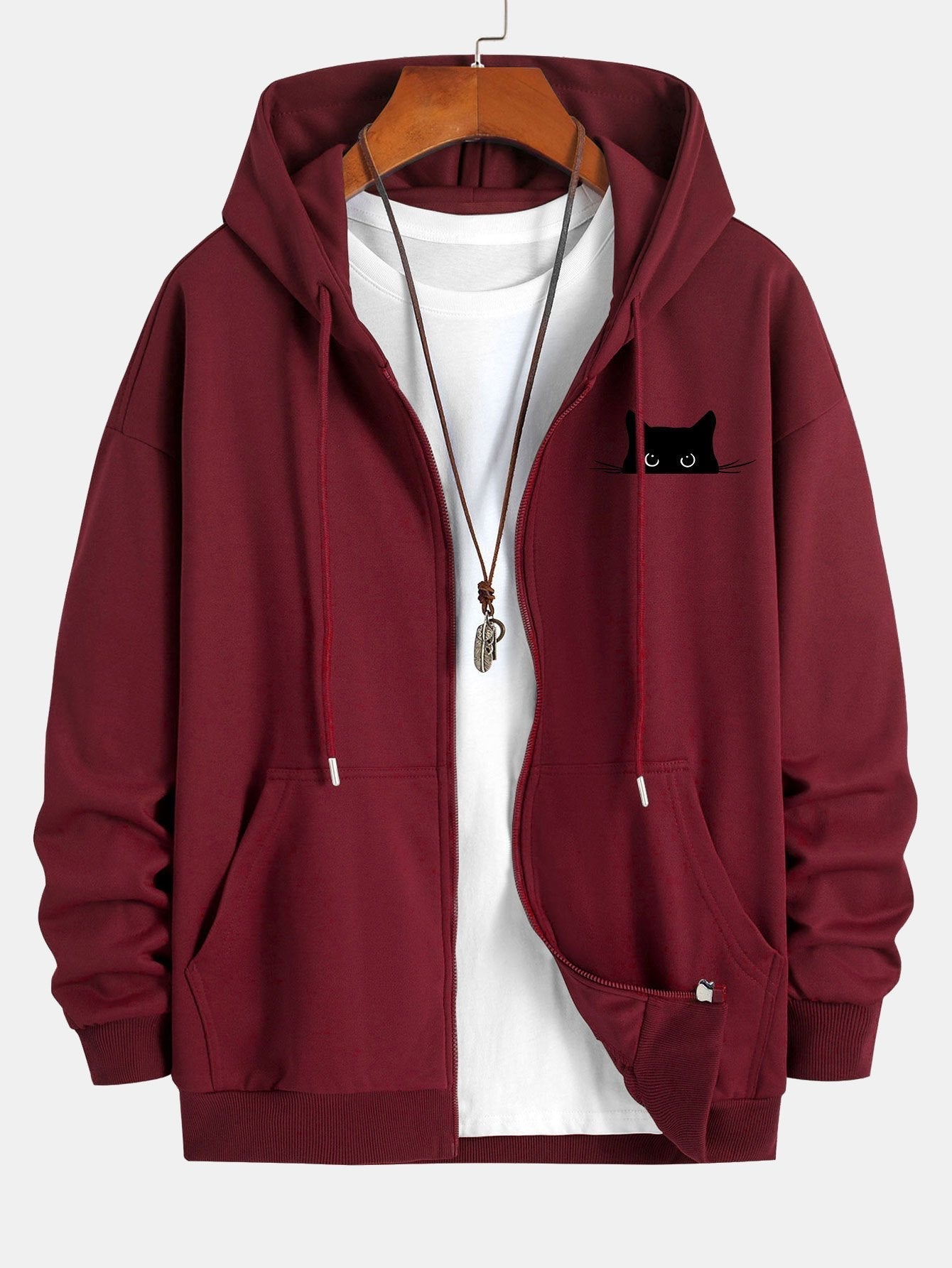 VARENO Black Cat Hoodie