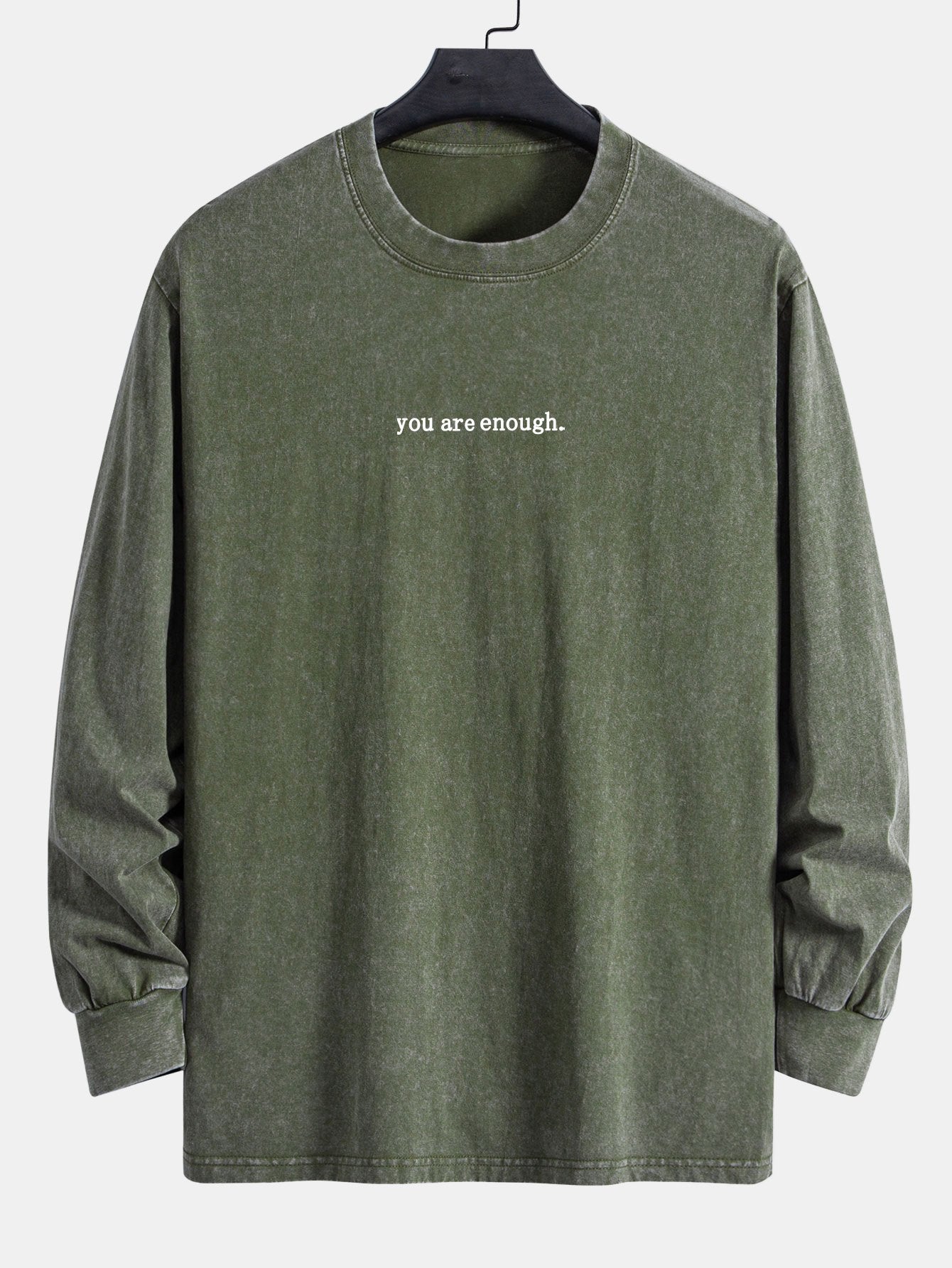 VARENO Slogan Print Sweatshirt