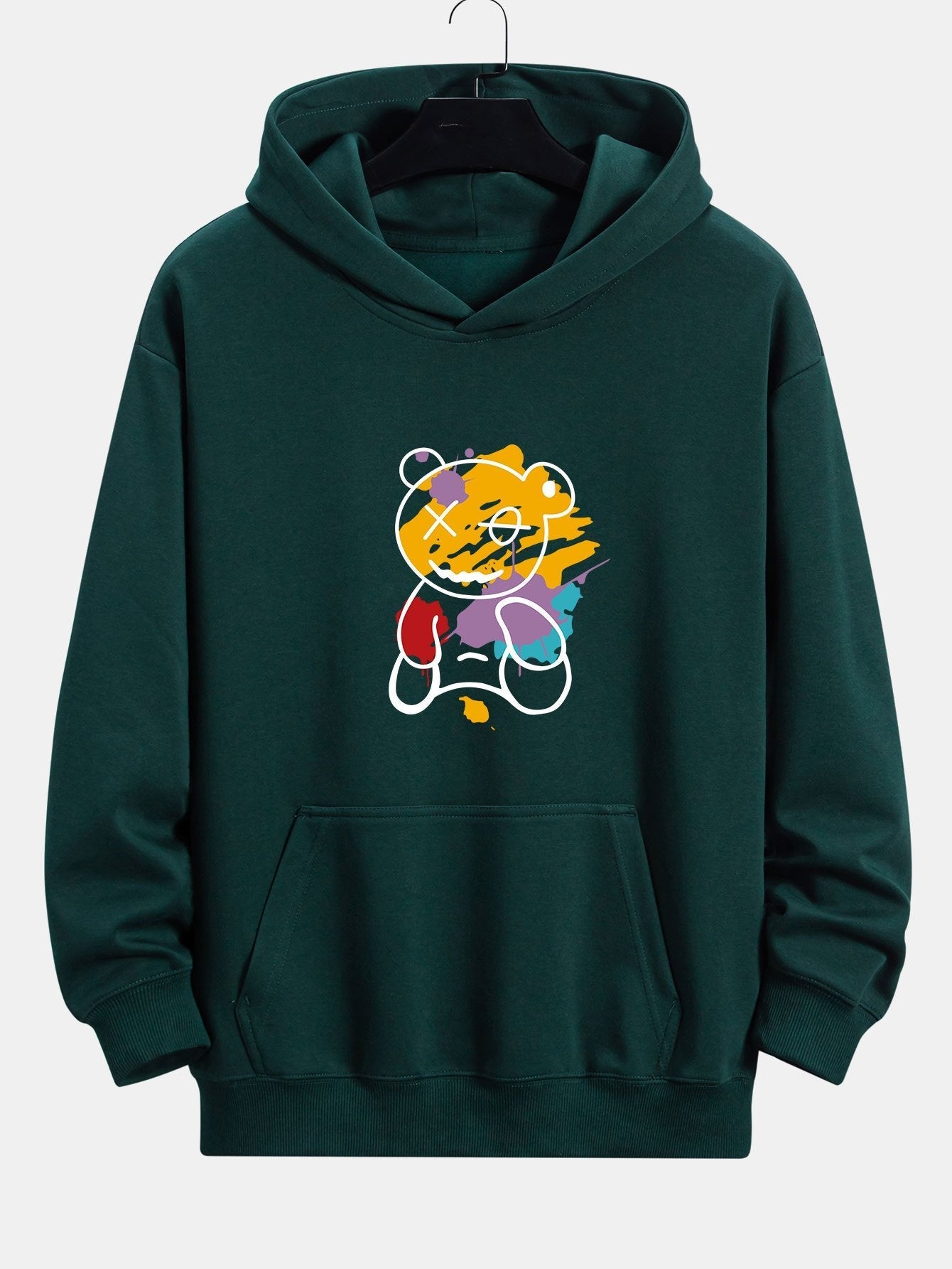 VARENO Graffiti Bear Hoodie