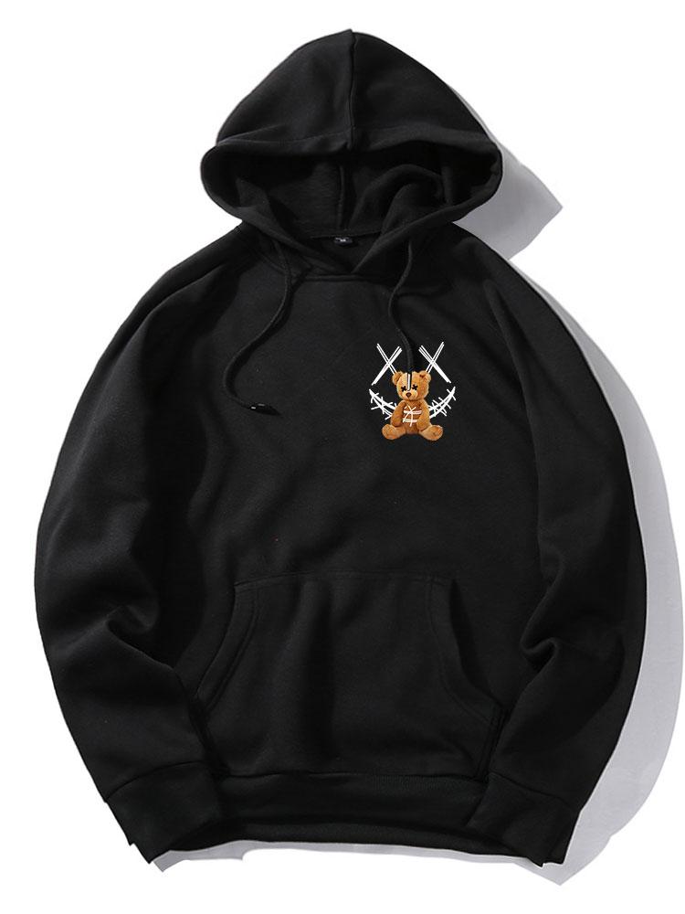 VARENO Smiley Bear Hoodie