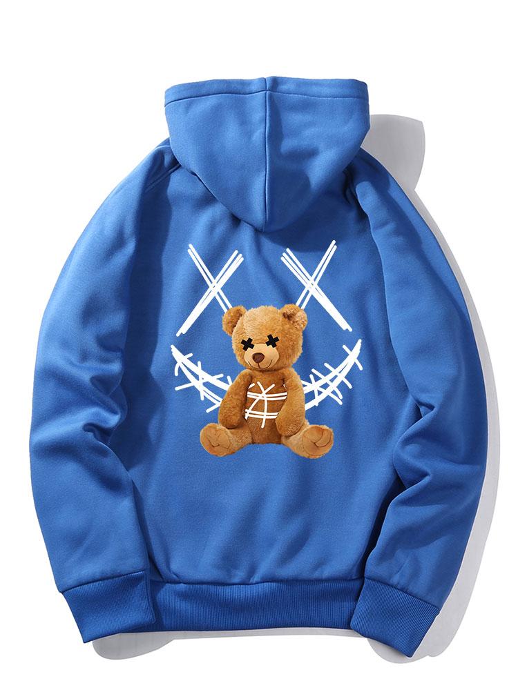 VARENO Smiley Bear Hoodie