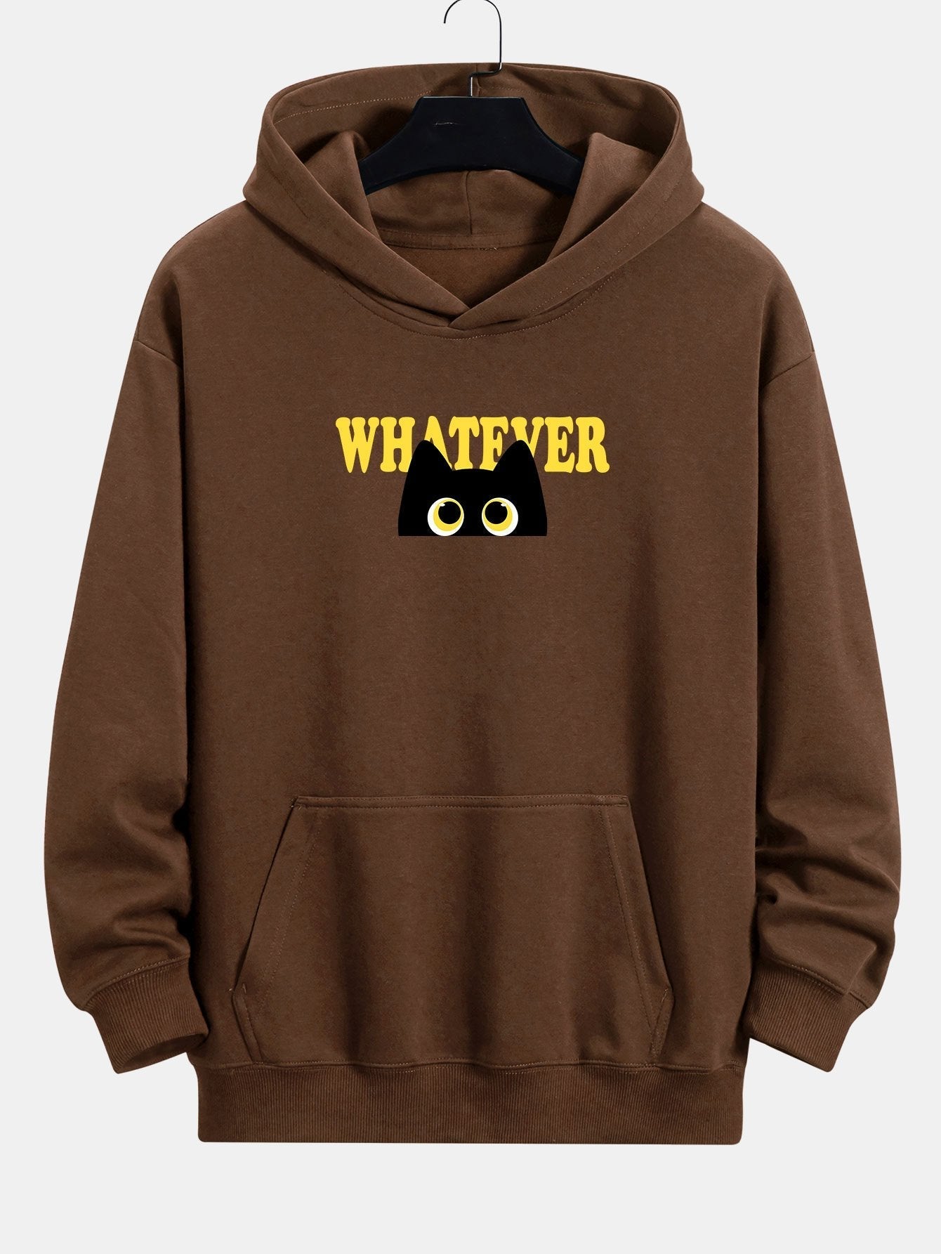 VARENO Whatever Black Cat Hoodie