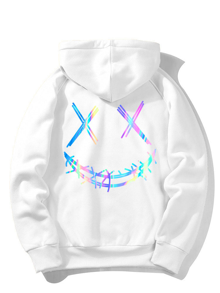VARENO Gradient Smiley Hoodie