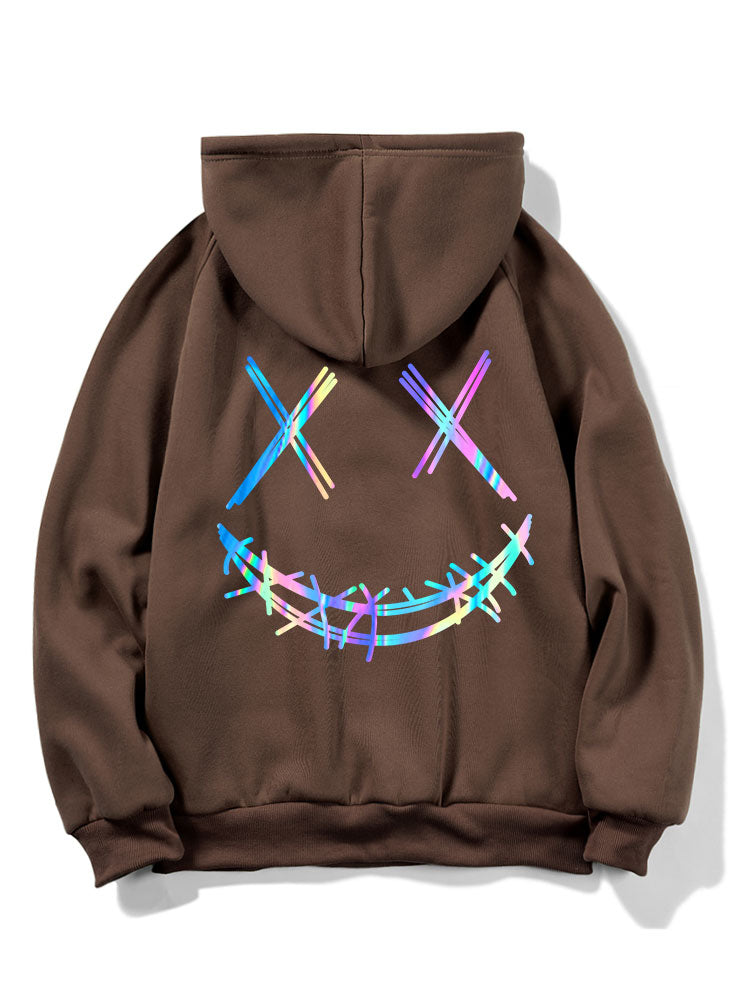 VARENO Gradient Smiley Hoodie