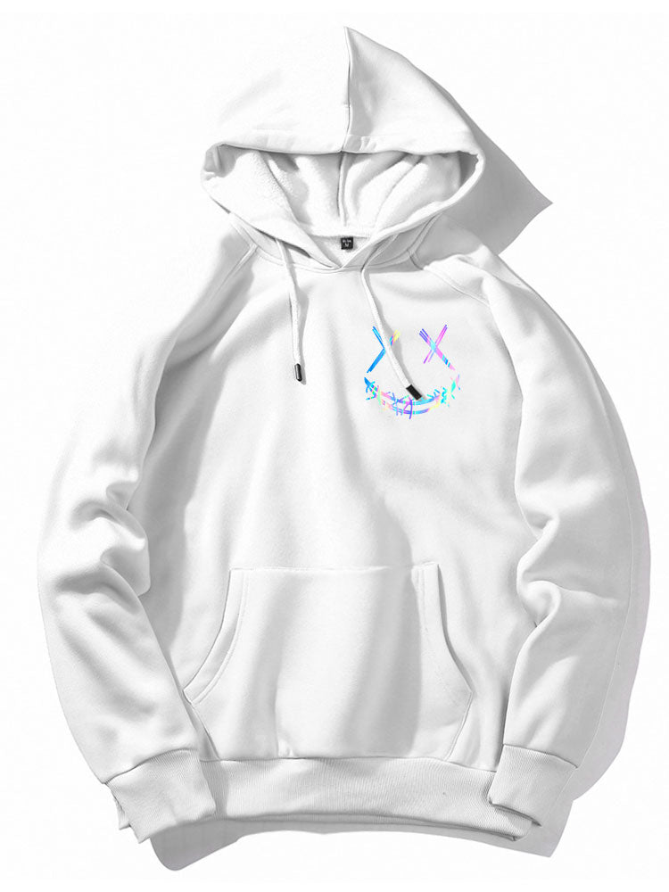 VARENO Gradient Smiley Hoodie