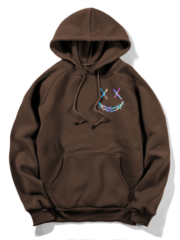 VARENO Gradient Smiley Hoodie
