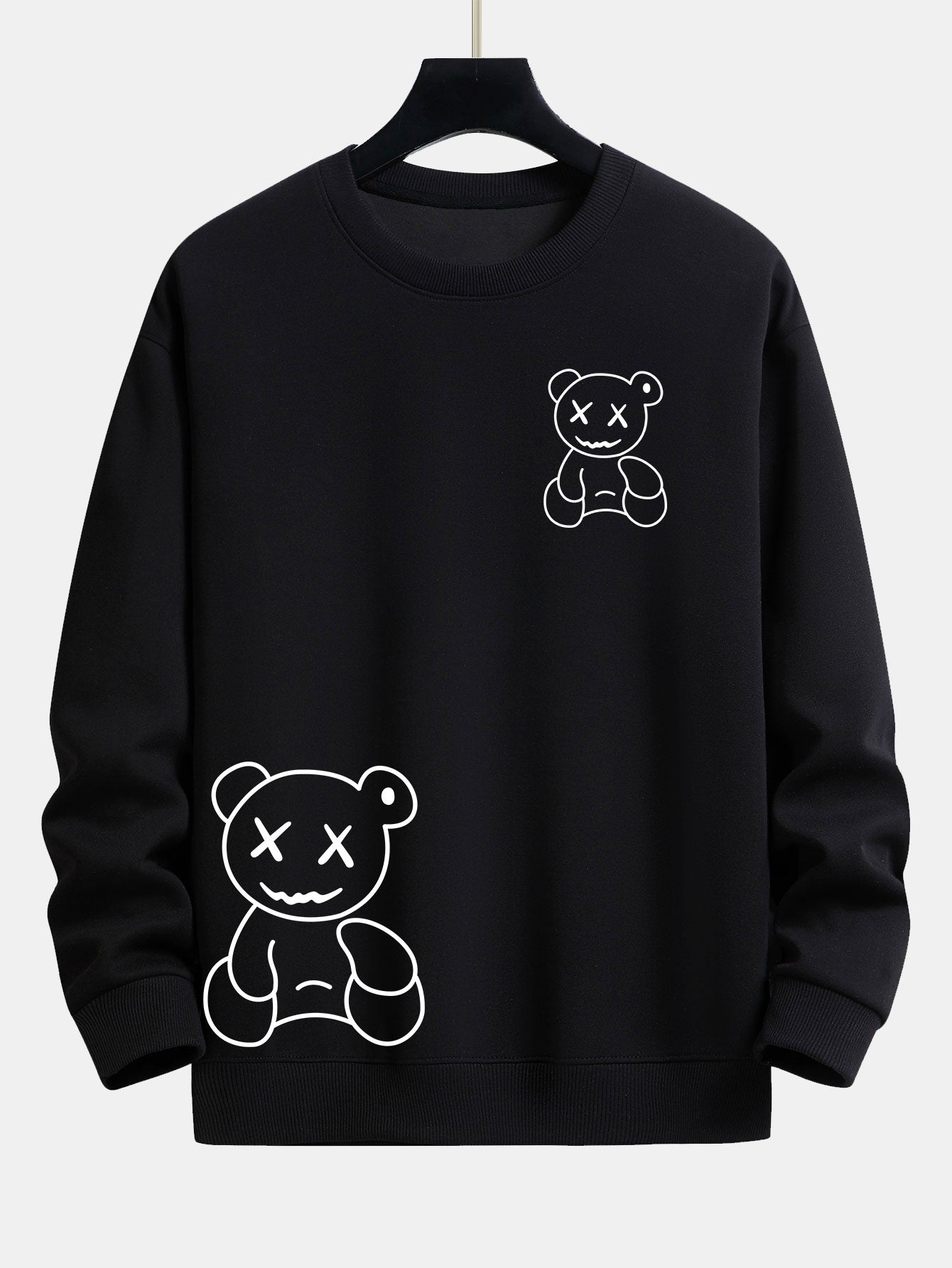 VARENO Bear Print Sweatshirt