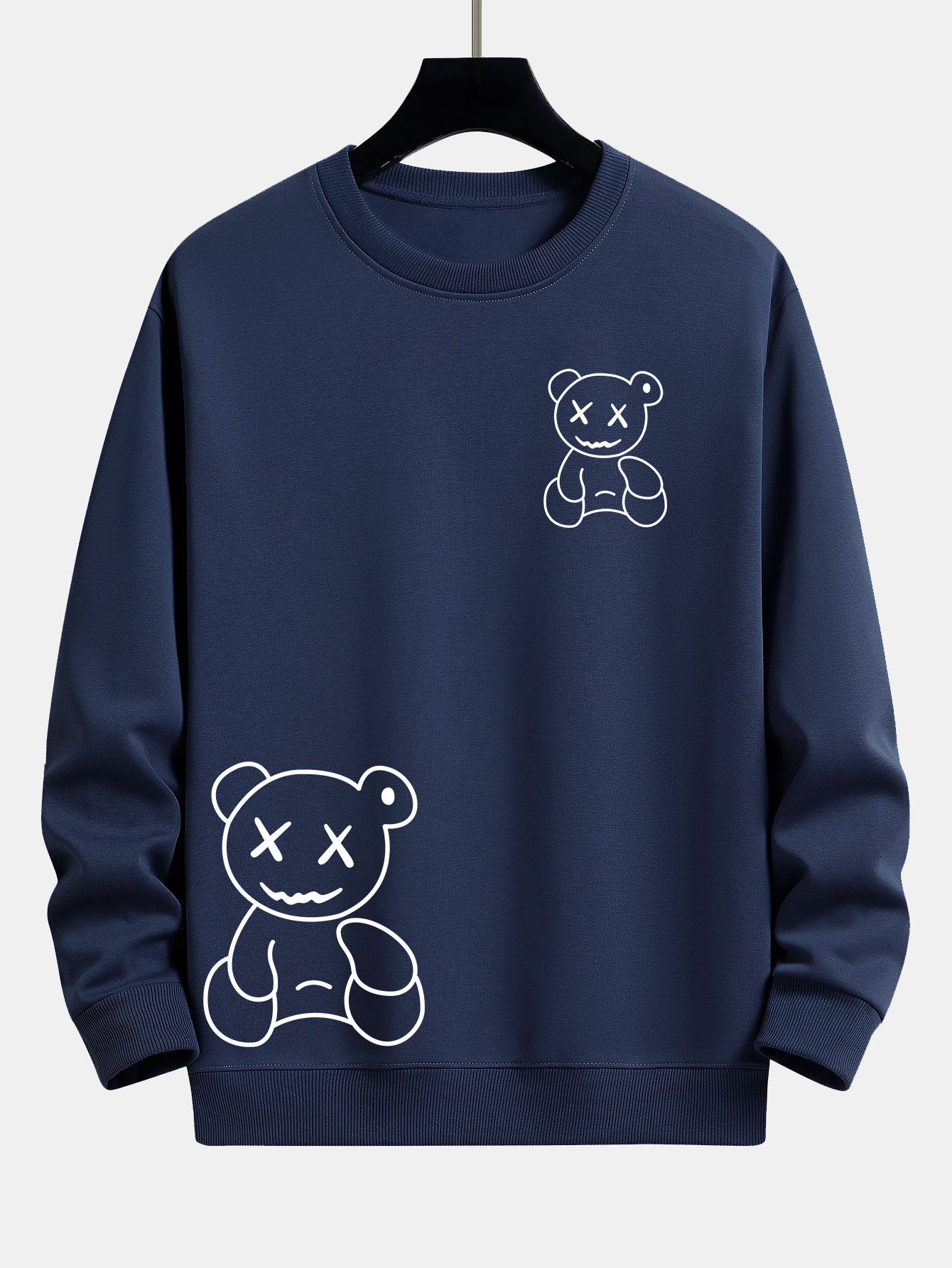 VARENO Bear Print Sweatshirt