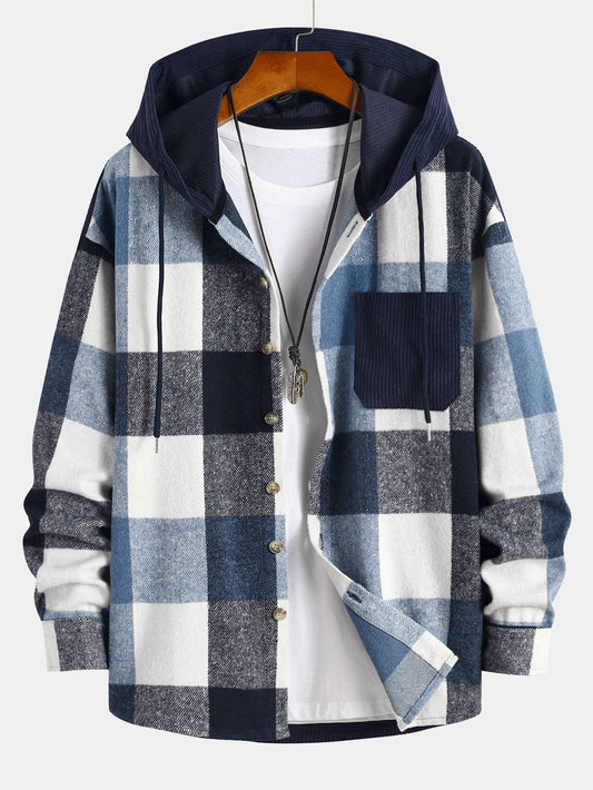 VARENO Flannel Plaid Ceket Gömlek