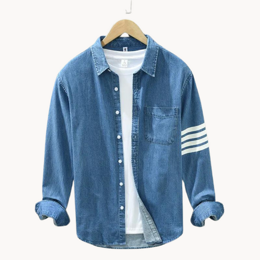 VARENO Denim Collar Gömlek