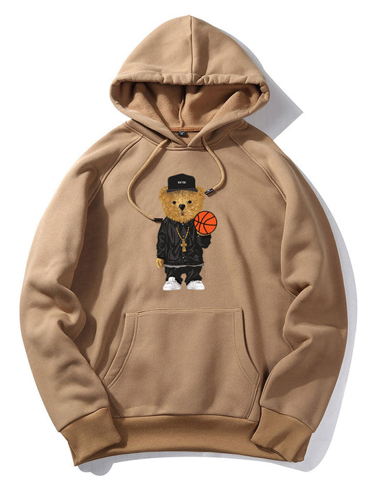 VARENO Basketball Bear Hoodie