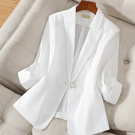 SALINA Keten Blazer Ceket