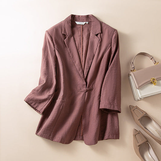 ELLA Keten Blazer Ceket
