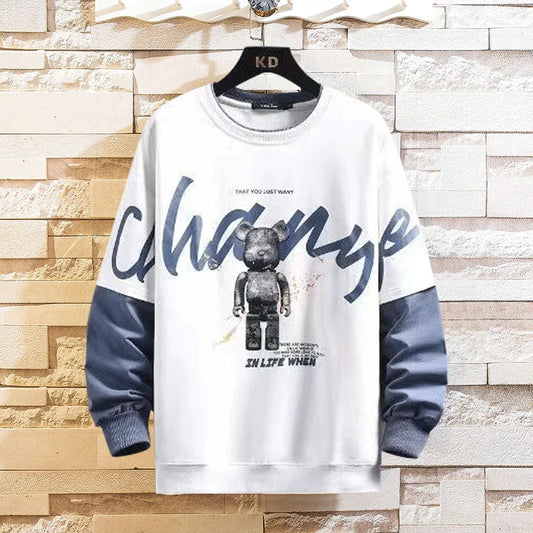 VARENO Ayıcık Baskılı Sweatshirt