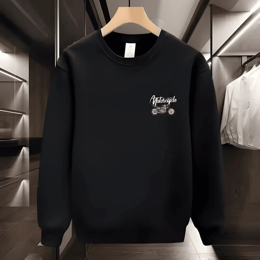 VARENO Motorcu Pamuklu Sweatshirt
