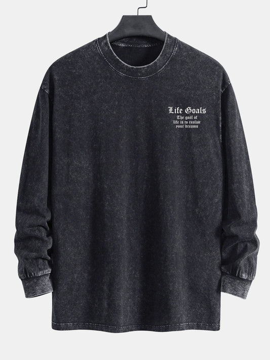 VARENO Slogan Sweatshirt