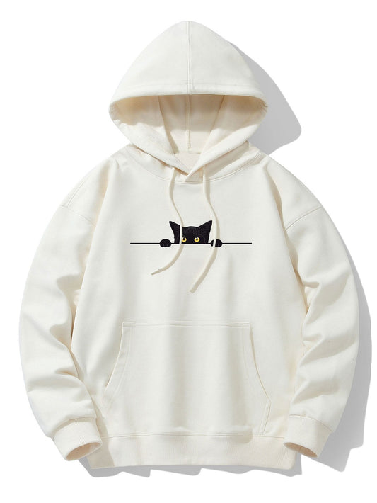 VARENO Black Cat Drop Hoodie