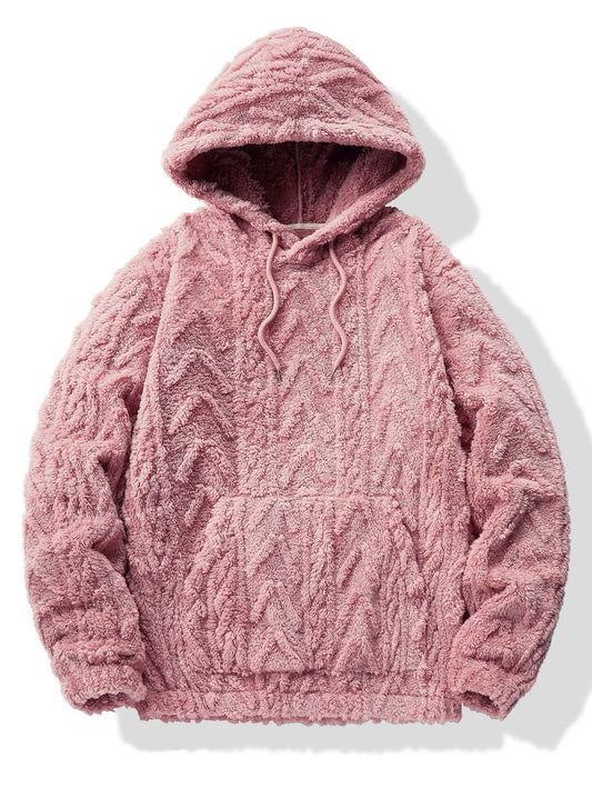 VARENO Geometric Jacquard Hoodie