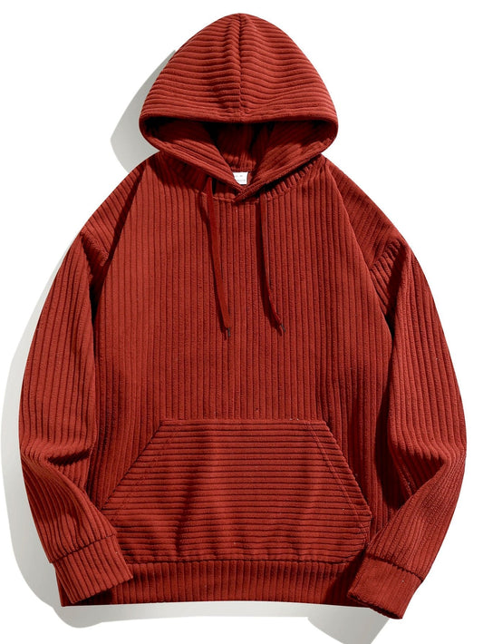 VARENO Relax Fit Corduroy Hoodie