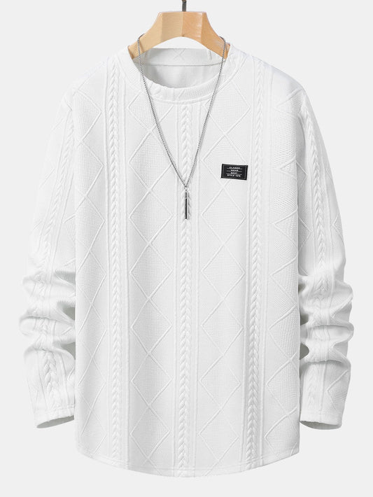 VARENO Geometric Sweatshirt